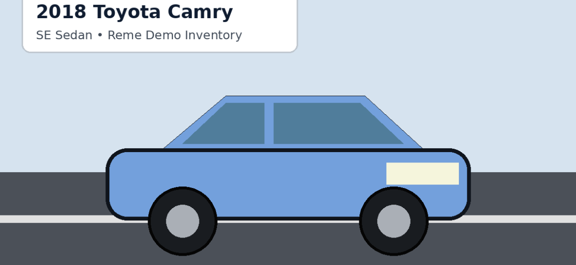 2018 Toyota Camry Demo