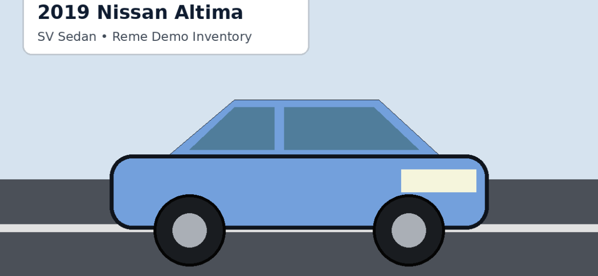 2019 Nissan Altima Demo