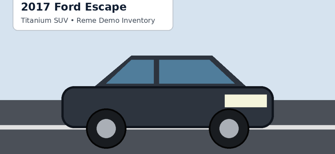 2017 Ford Escape Demo
