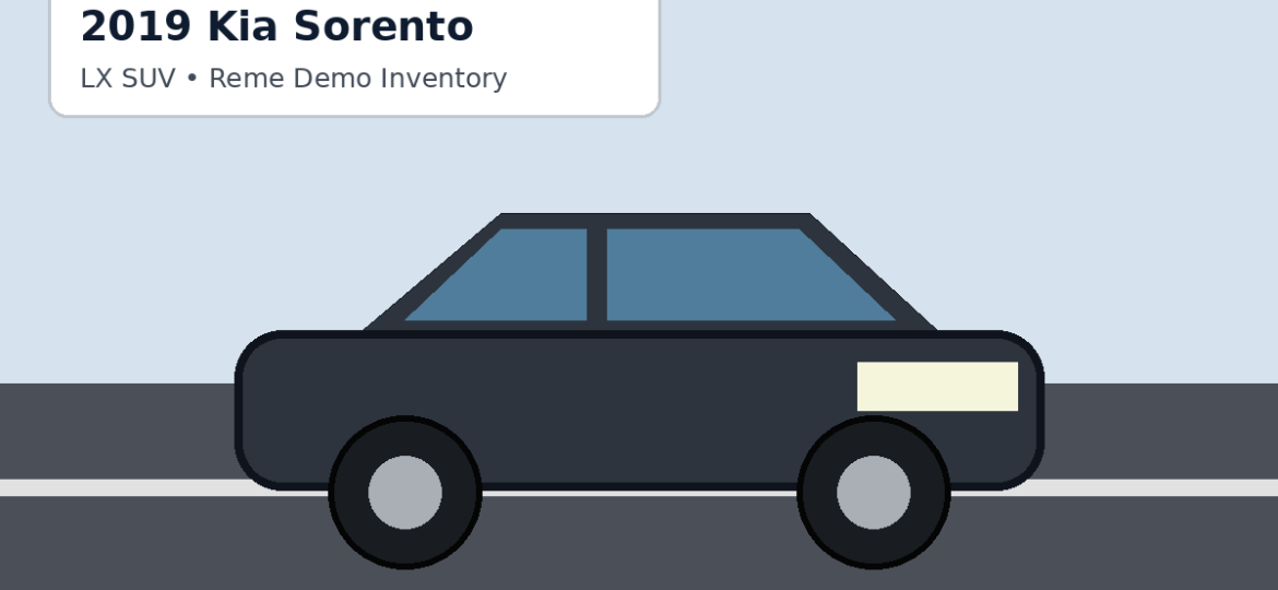2019 Kia Sorento Demo