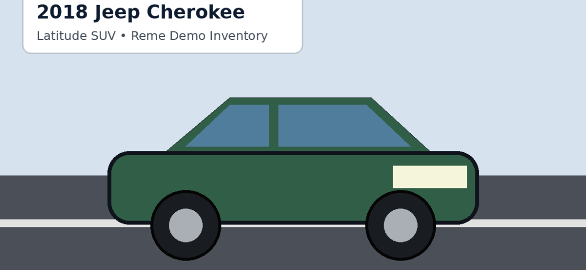 2018 Jeep Cherokee Demo
